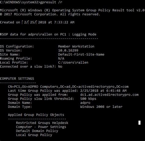gpm result|GPResult Tool: How To Check What Group Policy .